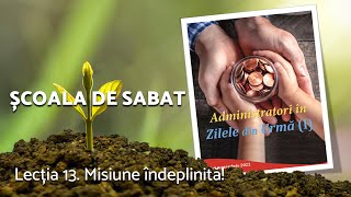 Lecția 13. Misiune îndeplinită!  -  AZSMR