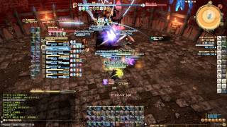 FFXIV 極ラーヴァナ vs Eclipse \u0026 黒馬 白魔道士視点 2015/06/24 Tiamat