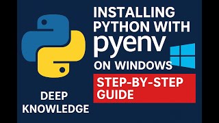 🚀 Install Python & Essential Tools on Windows Using pyenv Beginner to Pro Tutorial