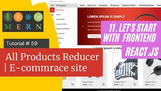 React js Tutorial # 59| All Products Reducer | E-commrace site