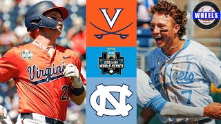 #12 Virginia vs #4 North Carolina (Great!) | College World Series Opener | 2024 College Baseball