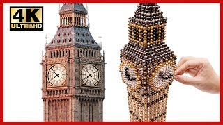 DIY - How To Make Big Ben With 100000 Magnetic Balls ( ASMR ) | Pixel Art by Magnet World 4K