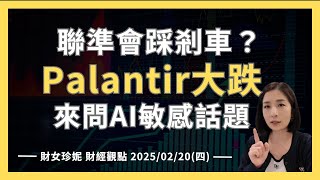 2025/02/20(四)    聯準會踩剎車？Palantir大跌發生什麼事，來問AI敏感話題，會回嗎？ #PLTR #AAPL #GOOG #TLT