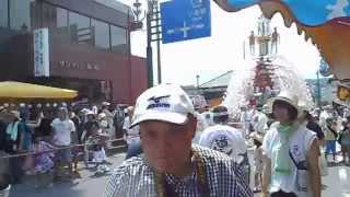 平成２７年　秩父川瀬祭　道生町の笠鉾　曳行　２０１５．７．１９　Chichibu Kawase Matsuri