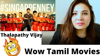 Bigil - Singappenney Music Video (Tamil) | Thalapathy Vijay, Nayanthara | A.R Rahman| REACTION