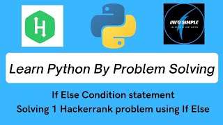 Python full course in tamil - If Statement in python tamil - Hackerrank python tutorial in tamil