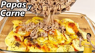 Simple and quick recipe, POTATOES or POTATOES with MINCED MEAT, for the whole family 😋🥔😍 VERY EASY