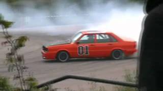 Audi 80 Insane Drift With The General.wmv