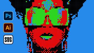 How To Convert Bitmap Pixel Image To Vector In Illustrator - NO PLUGIN