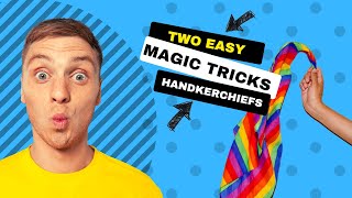 2 Handkerchief Magic Tricks With Escapes  #handkerchiefmagictricks #escapemagictricks