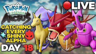 CATCHING EVERY SHINY ALPHA POKEMON IN LEGENDS: ARCEUS!