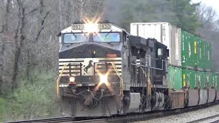 Hybrid K5LA! Norfolk Southern 9830 Leads NS 285 on 3/21/20 (Short Clip)