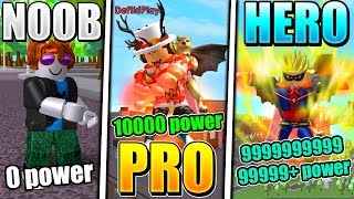Roblox Super Power Training Simulator Noob Vs Pro Videos - 