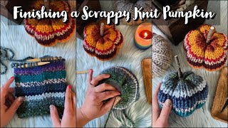 Finish a Knit Pumpkin with me! Decrease! Cast off! Stuff!