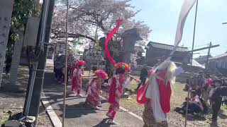 射水市　黒河の獅子舞　黒河神社