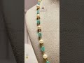 22k gold emerald southsea pearl necklace krishna pearls