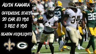 New Orleans Saints-Alvin Kamara Vs Green Bay Packers Week 1 Season Highlights