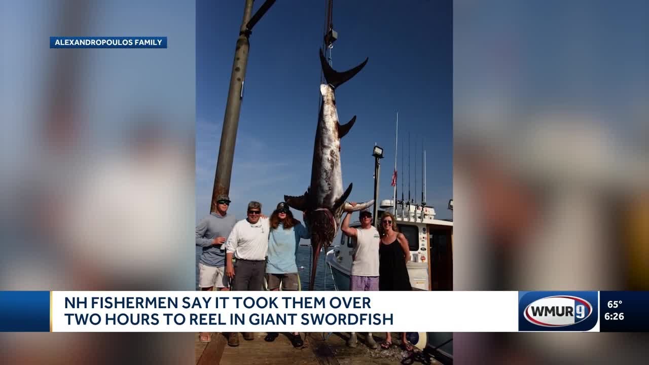 Nh Fishermen Catch Giant Swordfish Youtube