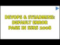 DevOps & SysAdmins: Default error page in SSRS 2008