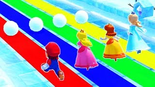 Mario Party 10 - Minigames - Mario vs Rosalina vs Peach vs Daisy