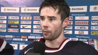 Team USA Forward Ryan Shannon Comments After Win over Norway at 2011 IIHF World Men's Championship