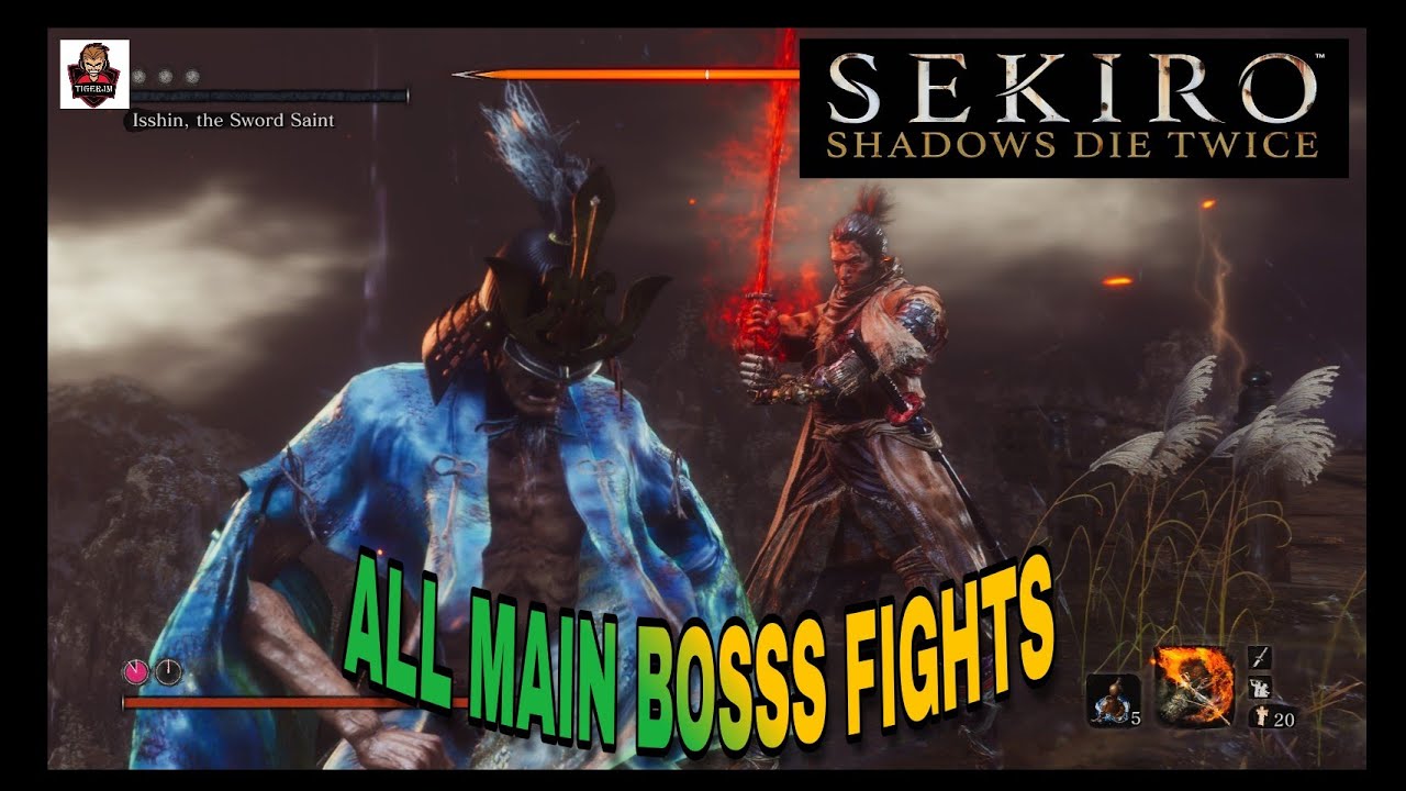 Sekiro Shadow Die Twice | All Main Boss Fights | Guide - YouTube