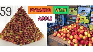 I MAKE PYRAMID WITH A LOT OF APPLE