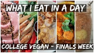 What I Eat In A Day at COLLEGE - FINALS WEEK || DAY 28