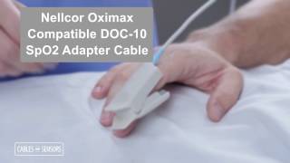 DOC-10 Nellcor Oximax SpO2 Adapter Cable