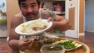 Karenni Eating Show with My Friend(Fish Sauce \u0026 Vegetable) watch Until End