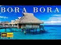 FLYING OVER BORA BORA (4K UHD) - Relaxing Music Along With Beautiful Nature Videos