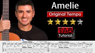 Amelie "Comptine d'un autre été"  by Yann Tiersen | original Tempo + Sheet & Tab