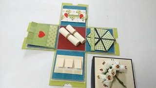 Mini Explosion Box Tutorial by Srushti Patil | 10cm x 10cm |