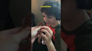 LITTLE BROTHER TRIES MRBEAST COOKIES!