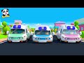 ambulance is coming monster truck car cartoon cartoon for kids babybus cars world