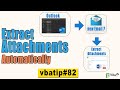 autorun macro in outlook on new email | extract outlook attachments automatically - vbatip#82
