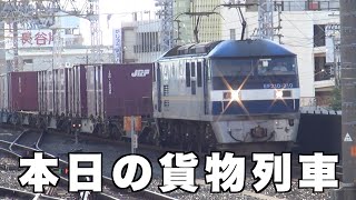 【貨物列車】本日の貨物列車　東海道本線1072番列車　Today's freight train