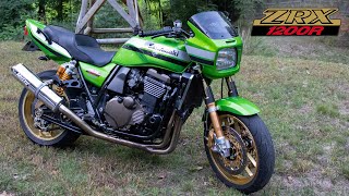 Modified 2003 ZRX 1200R Walkaround and Exhaust Sound