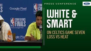 POSTGAME PRESS CONFERENCE: Derrick White & Marcus Smart talk about game 7 loss vs Heat