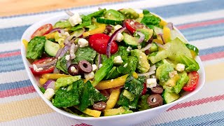 Der leckerste Griechischer Salat! Einfacher und leckerer Athener Salat!