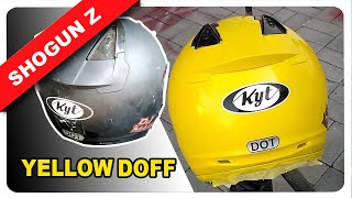 REPAINT HELM KYT YELLOW MATE By Shogun Z Paint