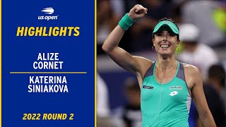 Alize Cornet vs. Katerina Siniakova Highlights | 2022 US Open Round 2