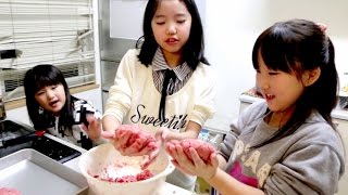 【マイちゃんと一緒！な日々3/6】マイちゃんと楽しくハンバーグ作り！英奈