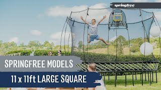 INTRODUCING: The Large Square Springfree Trampoline | Springfree Models