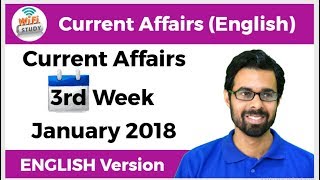 Current Affairs Jan 2018 3rd Week in English