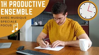 On étudie ENSEMBLE 1 heure à la MAISON🏠🤓(study with me)