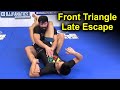 Front Triangle Late Escape - BJJ Techniques by Garry Tonon