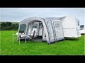 Vango Sonoma Inflatable AirBeam Caravan Awning showing optional side annexe