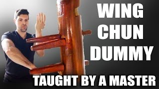 Wing Chun Dummy - Master Teaches Me Techniques!
