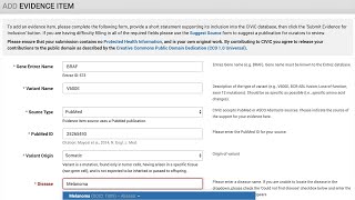 CIViC tutorial - Adding evidence